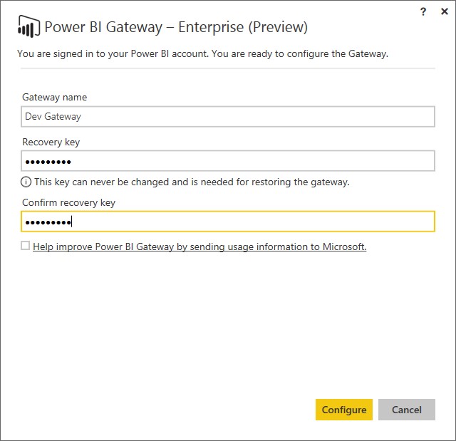 Create a gateway