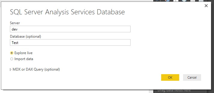 Power BI server analysis