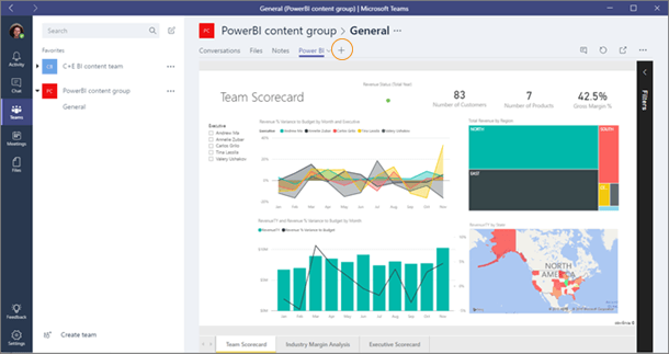Microsoft screenshot showing how to add a tab