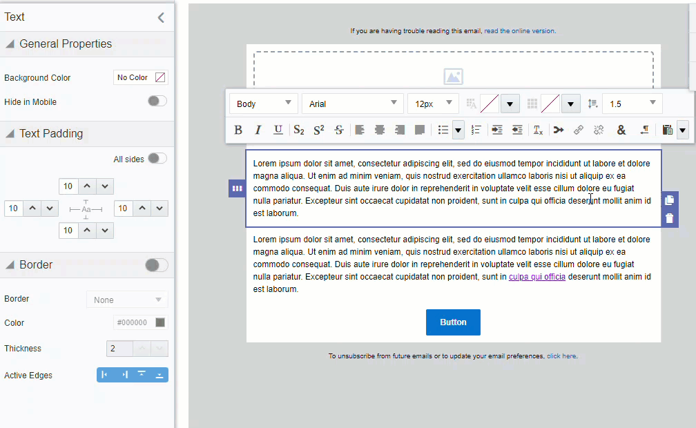 Two-tone WYSIWYG editor