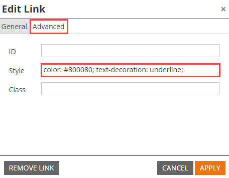 Marketo Edit Link WYSIWYG