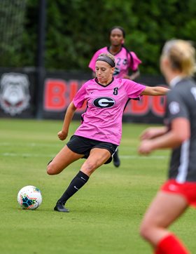 Chipman during her days as a member of the University of Georgia Women's Soccer team