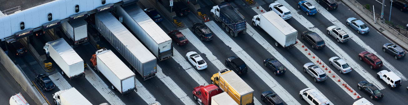 Toll road birds eye view