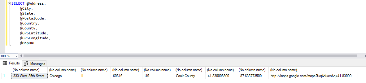 SQL code screenshot