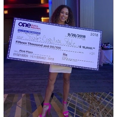 Ariana winning a scholarship