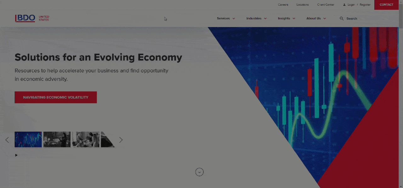Homepage animation