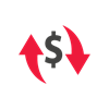 Profit and loss allocations icon