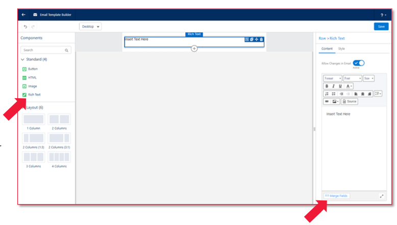 How to build email templates in Pardot Lightening