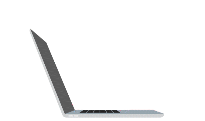 GIF illustration of a credit card and laptop portraying digital payment technology