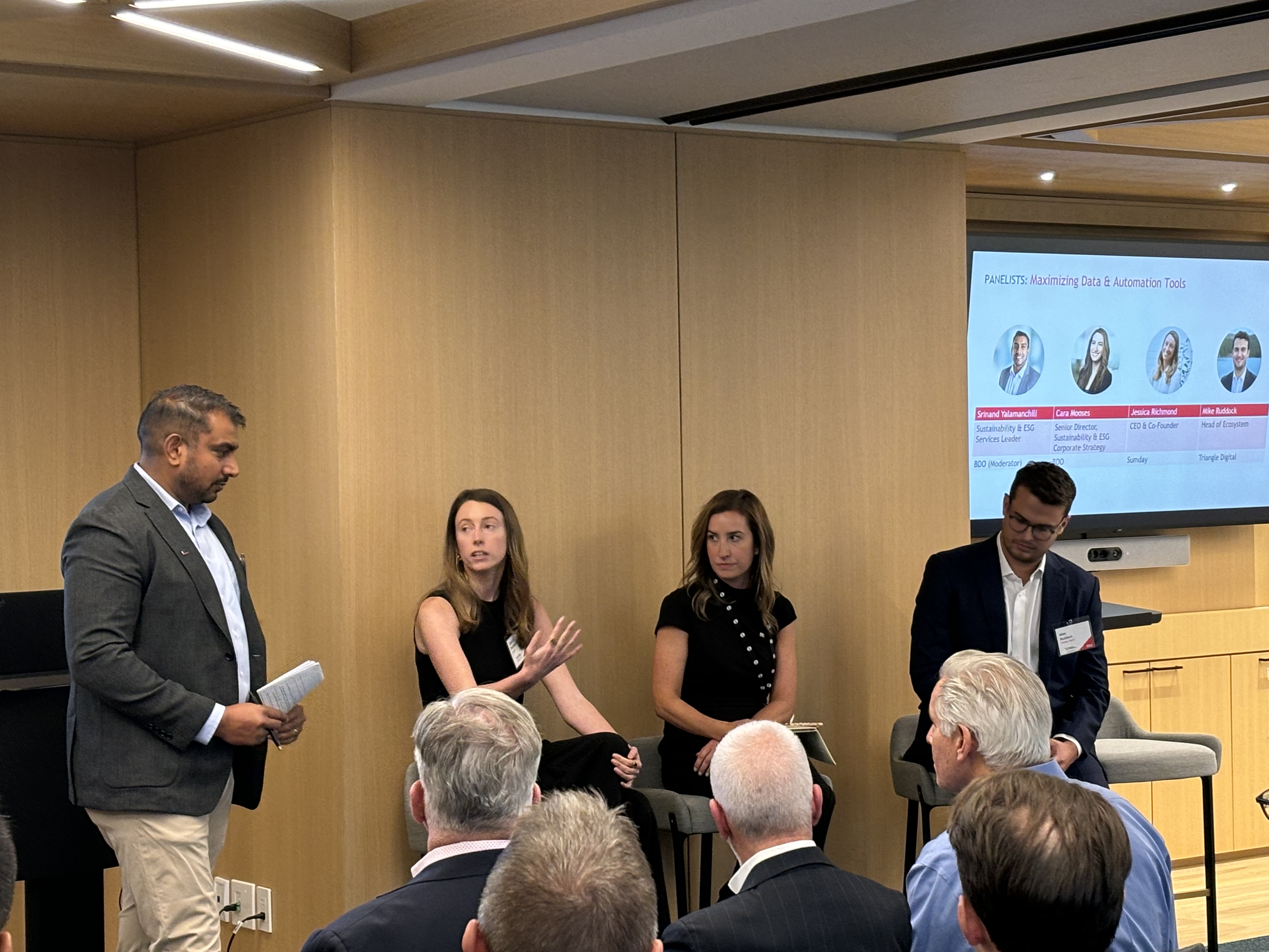 Image of a panel discussion during the 2024 Climate Week event