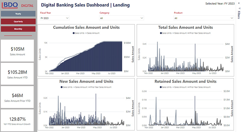Banking Dashboard View