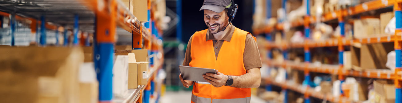 An image of a man in a factory.
