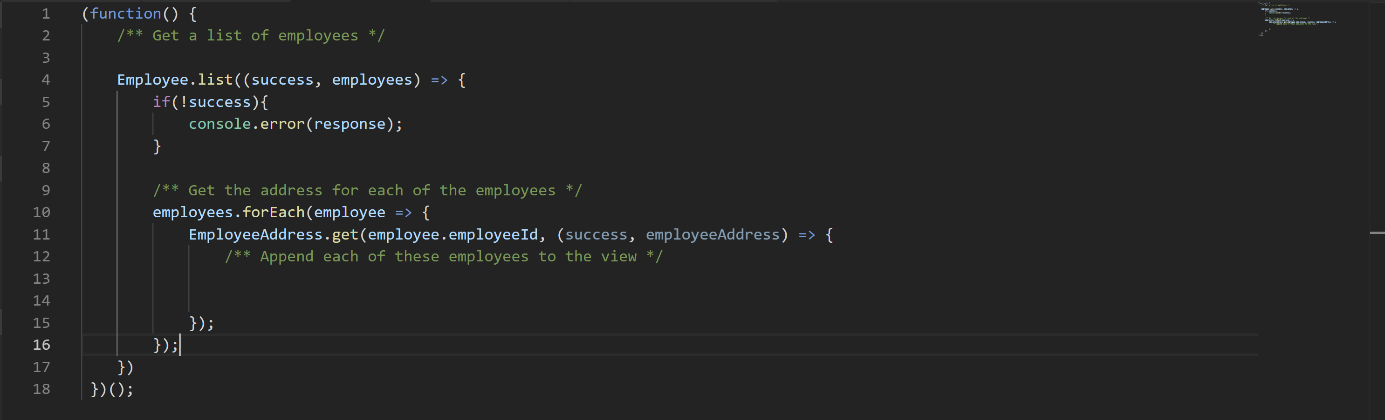 html code screenshot