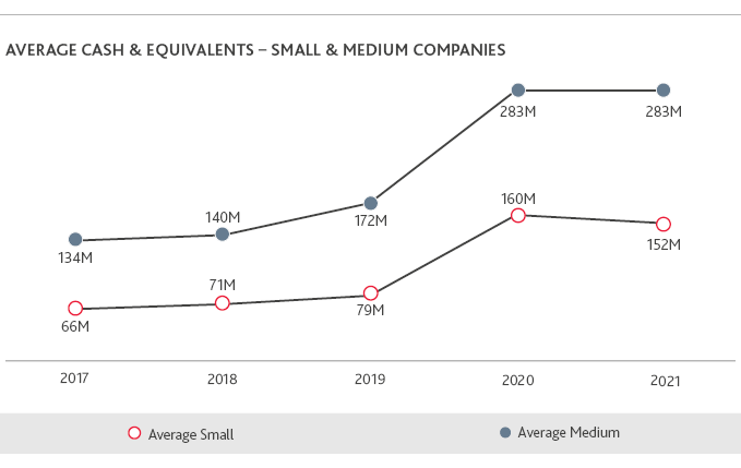 LS_Biotech-Brief-Report_Summer-2022_web-charts_13.png Average cash and equivalents for small and medium companies