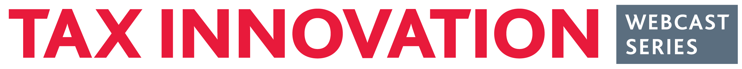 Tax Innovation Webcast Series logo.