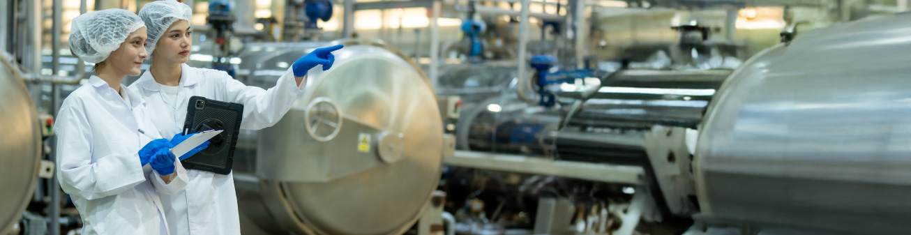Two meat packers in manufacturing facility