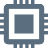 Semiconductor and microchip icon