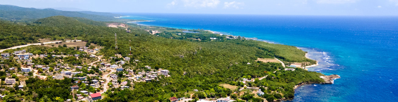 Image of a beach in Jamaica.