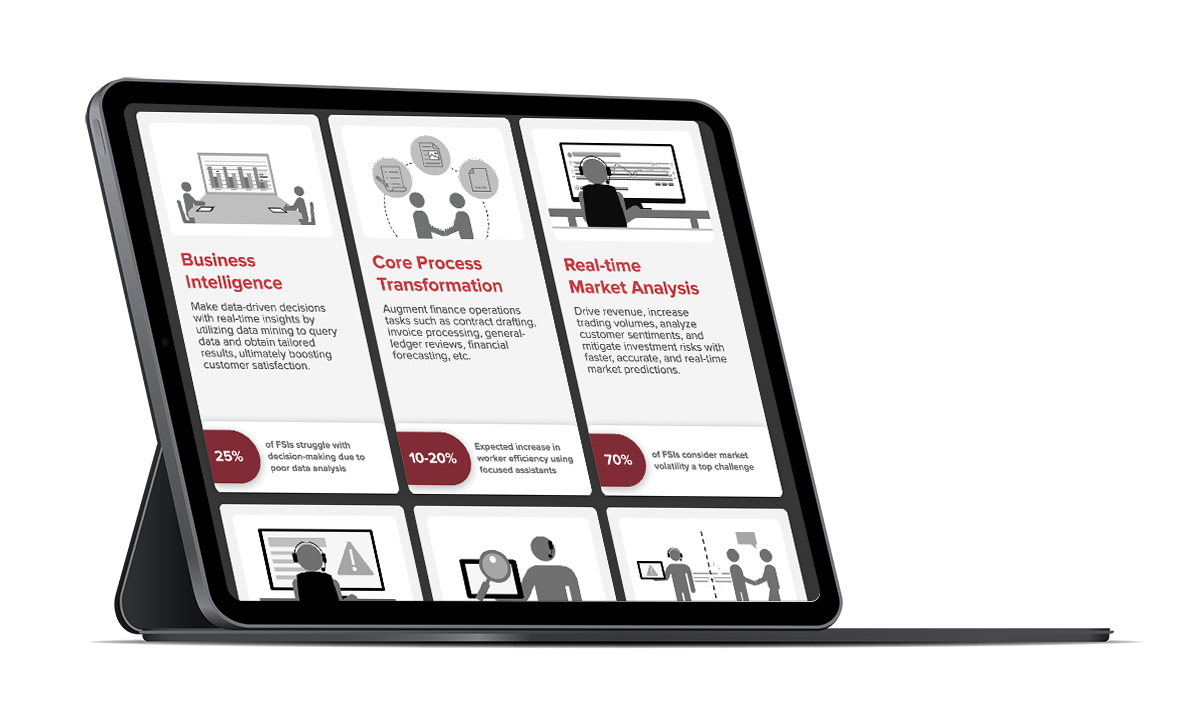 Infographic sample on tablet