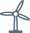 Energy transition windmill icon