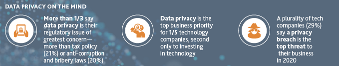 Graphic of Data Privacy on the Mind