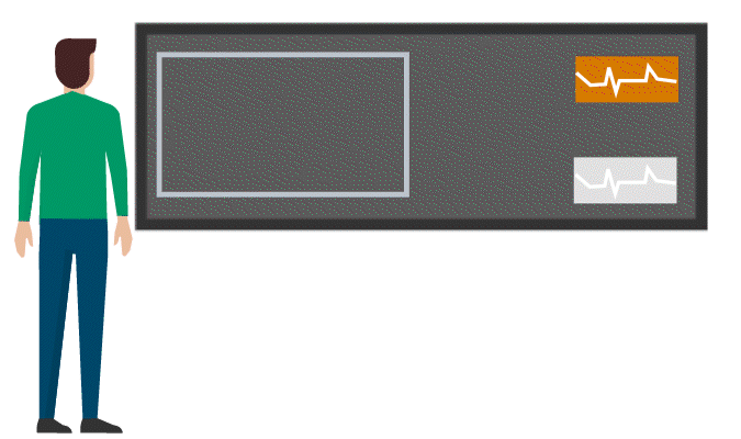 GIF illustration of a man viewing data on a screen