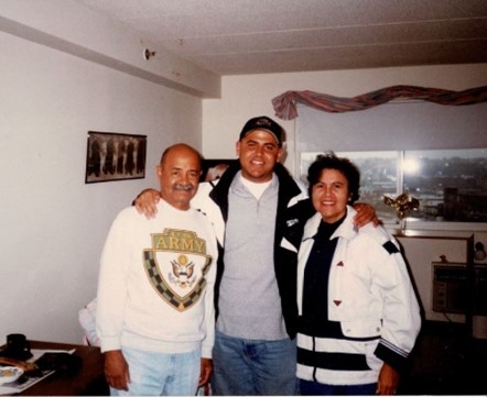 Jose with his parents